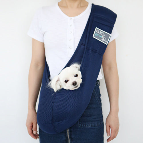 Kangaroo Mesh Sling Bag (Navy)