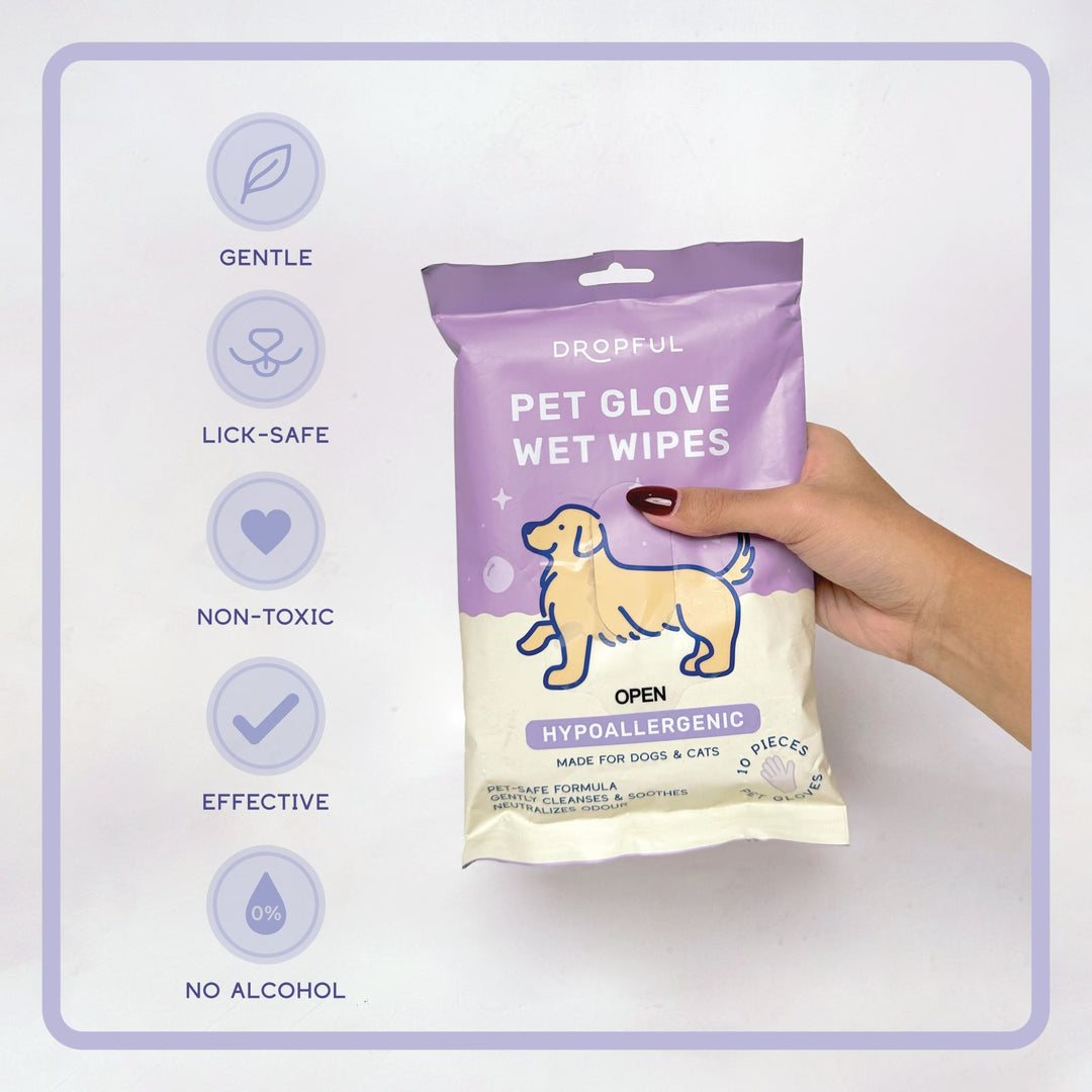 Pet Glove Wet Wipes